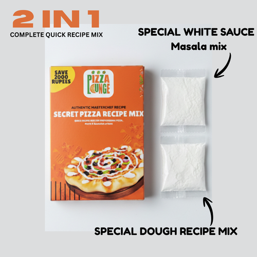 Instant Secret Pizza Recipe Mix || Dough+Special White Sauce Mix