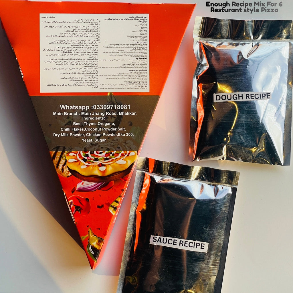 Instant Secret Pizza Recipe Mix || Dough+Special White Sauce Mix (NO OVEN NEEDED)