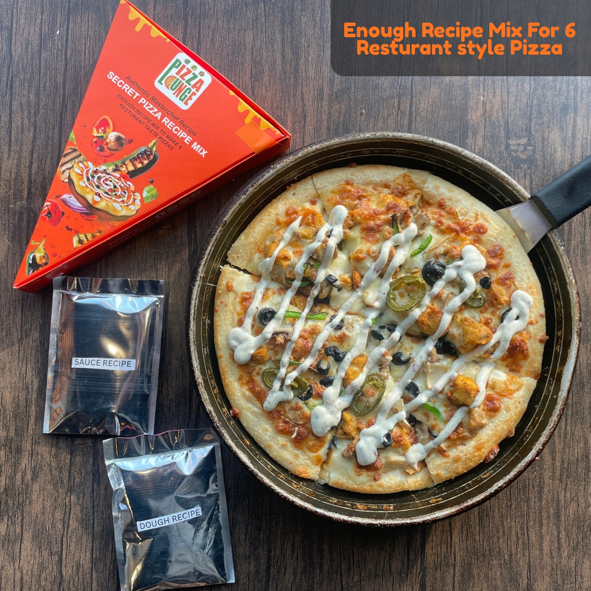 Instant Secret Pizza Recipe Mix || Dough+Special White Sauce Mix (NO OVEN NEEDED)